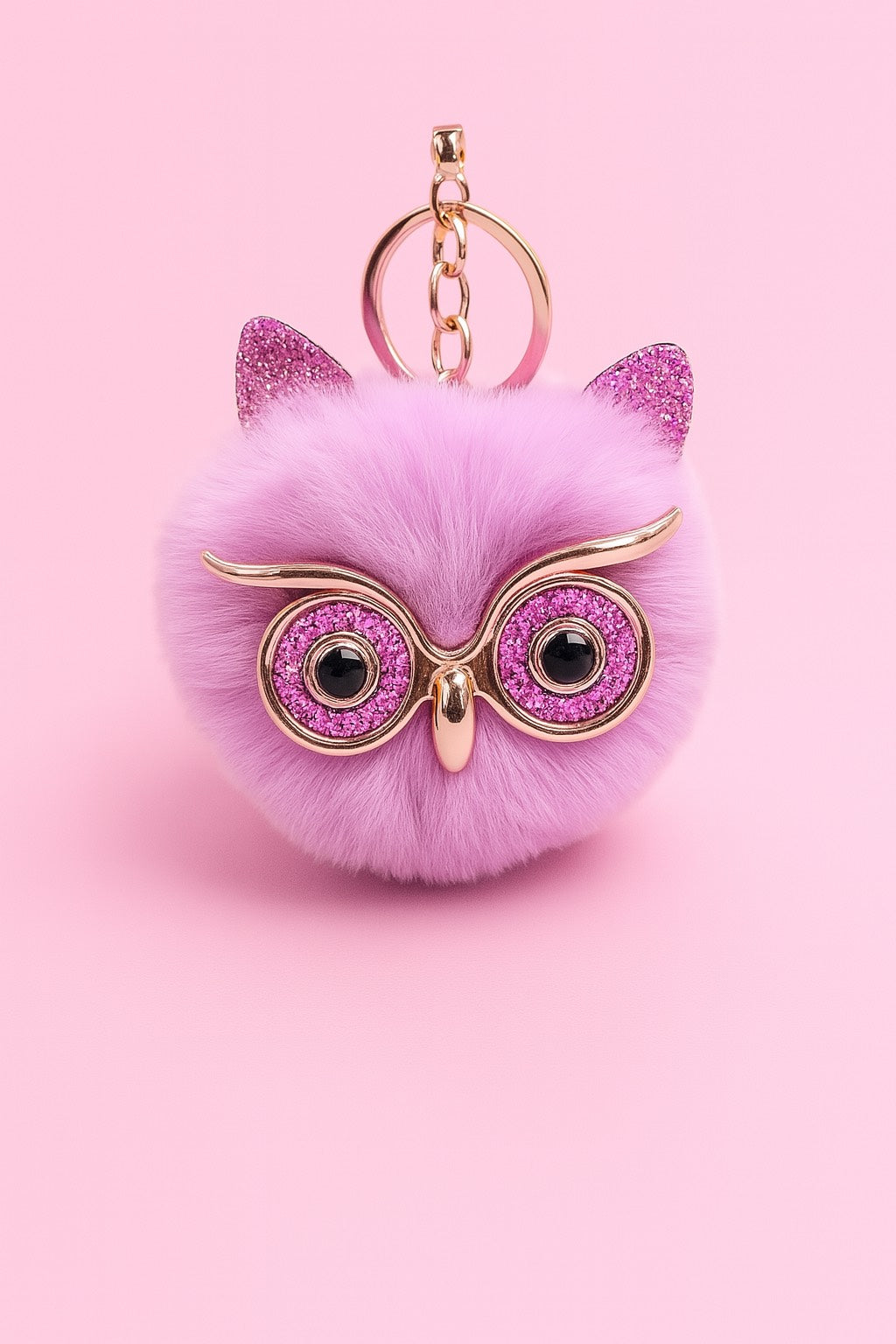 Plush Owl Keychain