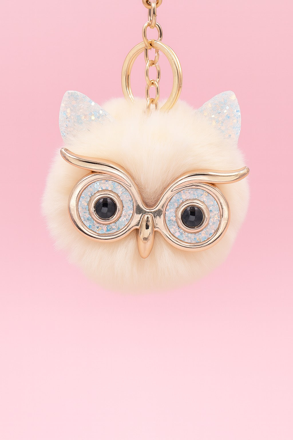 Plush Owl Keychain
